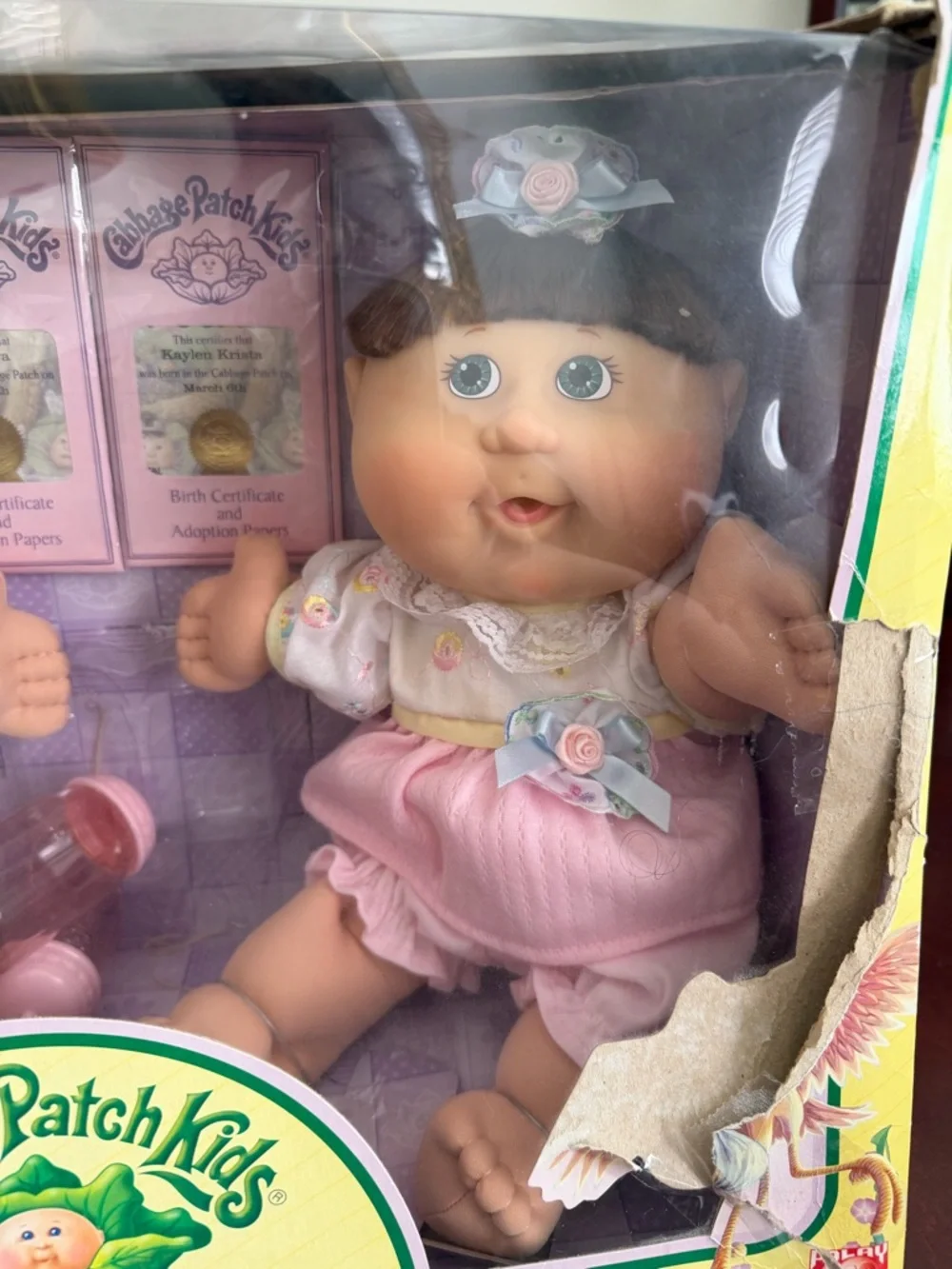 Cabbage Patch Kids Twin Babies Set - Pink & White Outfits NWT - Picture 4 of 10
